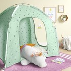 Pillowfort Sensory Friendly Kids  Tent Mint Green - Heart Print Play Tent