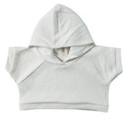 White Teddy Bear Hoodie T-shirt Plush Doll Clothes Short Sleeve Bear Outfit