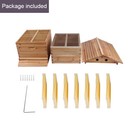 7 Pcs Auto Shedding Honey Hive Beehive Frames beekeeping Brood Cedarwood Box