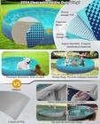 Jasonwell Foldable Dog Kiddie Pool - Hard Plastic Kids Paddling Pool Toddler Bab
