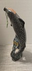 Garnier France Julius Wile Fish Trout Liquor Porcelain Decanter Bottle Vintage 