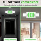 Led Exit Signs With Emergency Lights For Business  Industrial Safety  Commerc   