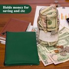 3 Pcs Security Bank Deposit Money Bag Zippered Leather Cash Check Wallet