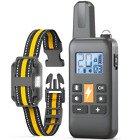 3300 Ft Dog Training Collar Rechargeable Remote Shock Pet Waterproof Trainer Usa