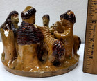 Vtg South American Pottery Christmas Nativity Cr  che Primitive Folk Art 1960s