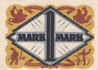 1921 Gronau 1 Mark Notgeld   hotel Zum Amtsgericht    Less Common German Note 