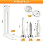 Smloplom Furniture Anchors For Baby Proofing  12 Pack  White 12