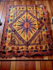 Vtg 90s Celestial Sun Moon Blanket Throw Woven Cotton Whimsigoth Nos Rare T-214