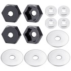 Flyxm 4pcs Rc Car Wheel Hex Adapter 12mm To 17mm For 1 8 Arrma Typhon