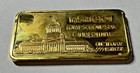 Silver 1 Oz 24k Gold Stain 999 Fine Silver Washington 42nd State Silver Bar