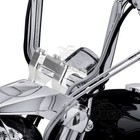 Chrome 2  4  Risers Handlebar Clamp 1-1 4  For Harley Touring Dyna Softail Fxfb