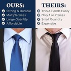 Plastic Collar Stays For Mens Dress Shirts Collar Inserts Assorted Sizes 100 Pcs