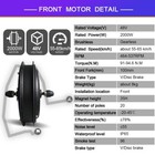 48v 2000w Electric Bicycle Front Rear Hub Motor Wheel Conversion Kit 16-29  700c