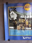 Vintage Los Angeles Lakers Team Photo Poster 1982-1983 22 5x18 Republic Airlines