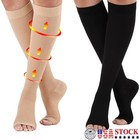 S-xxl Performance Medical Compression Socks For Women And Men Knee High Open Toe