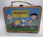 Vintage 1959  peanuts  Metal Lunch Box W  Metal Thermos