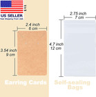 Earring Display Cards With 100 Pcs Earring Holder Cards 200 Pcs Earring Backs An