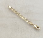5mm Mariner Anchor Chain Bracelet Necklace Extender Real Solid 10k Yellow Gold