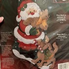 Bucilla Christmas Stocking Felt Applique Kit Santa   Pets Dog Cat  84948 18   