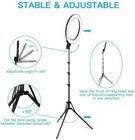 17 1  Led Ring Light Kit Tripod Stand 55w 6000k Dimmable For Makeup Phone Camera