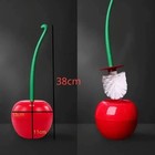 Creative Toilet Brush Holder Set Cherry Shape Standing Wc Cleaning Bathroom