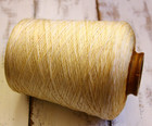 Antique Vintage Cotton Thread Wooden Cone Yarn Spool 1 5 Lb Ecru Cotton Linen 