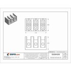 Mersen Mpdb67493 Power Distribution Block   Open   3 Pole   380 A Copper   1 