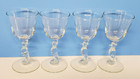 Old Crow Whiskey Bird In Top Hat Stemware Glass Goblets Set Of 4 Libbey Glass Co