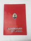 Maserati  Biturbo 2 5 Brochure Prospekt 1984 Genuine Factory Oem Sales Pamplet G
