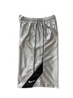 Rare Nike Basketball Dazzle Shorts Silky Silver Black Youth Xl Y2k Vtg 11 5   