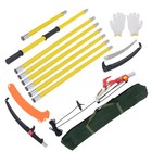 27ft Manual Pole Saw  Tree Branch Trimmer With 8-section 7 8-27 Ft W  Scissor