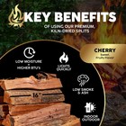 Firewood Central Kiln-dried Pa Cherry 16  Splits  38lb  Sweet Smoking  Pizza