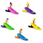 Surfer Dudes Wave Powered Classic Mini Surfer - Outdoor Boomerang Beach Toy