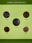 Franklin Mint Coins Of All Nations Set - Yemen 5 Coins With Card