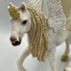 Schleich Winged Rainbow Unicorn Figurine Gold Mane Tail Collector Piece 5 5 