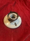 Vintage Porcelain Ceramic Ceiling Wall Mount Light Fixture With Globe Holder