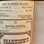 1985 Summer Season Granbury Opera House Texas Booklet Program