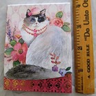 Multicolor Cat Mini Pocket Notepad 75 Sheets 3    X 4    Magnetic Flap Punch Studio