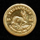 Miniature Novelty Token 1980 Krugerrand South Africa 14kt Gold Coin 10mm