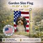 Caroline s Treasures Parti-color Havanese American Garden Flag Wdk6142gf