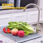 Silicone-coated Stainless Steel Roll-up Dish Drying Rack - 17 2  X 12 2   Bpa