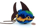 Steiff Woolen Blue Angel Fish 1977 -81 Id Button And Tag 9cm 3 5in Vintage