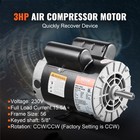 Vevor 3hp Air Compressor Electric Motor 15 5a 3450rpm 56 Frame Cw ccw Rotation