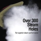 Clothes With 300  Holes For Powerful Steaming  Temperature Guide Dial 