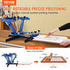 Silk Screen Printing Press Machine 4 Color 1 Station 360   Rotary T-shirt Diy