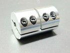 3 8  X 3 8  Rigid Clamp Shaft Coupling Double Length Cnc Mill Stepper 9 53mm