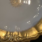 B h Limoges 8 5 Inch Plate Antique White With Gold Trim And Medallion