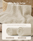 Muslin Baby Hooded Towel 2 Pack  Soft Absorbent Infant Toddler Unisex Bath Towel