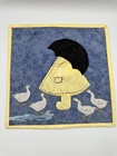 Sunbonnet Sue Quilted Wall Hanging 13    Appliqu   Piece With Umbrella And Geese