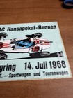 Adac Hansapokal Rennen 1968 Sticker Formula Racing Nurburgring 8 X 6